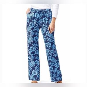 Tommy Bahama Blue Tropical Print Pants Size XS